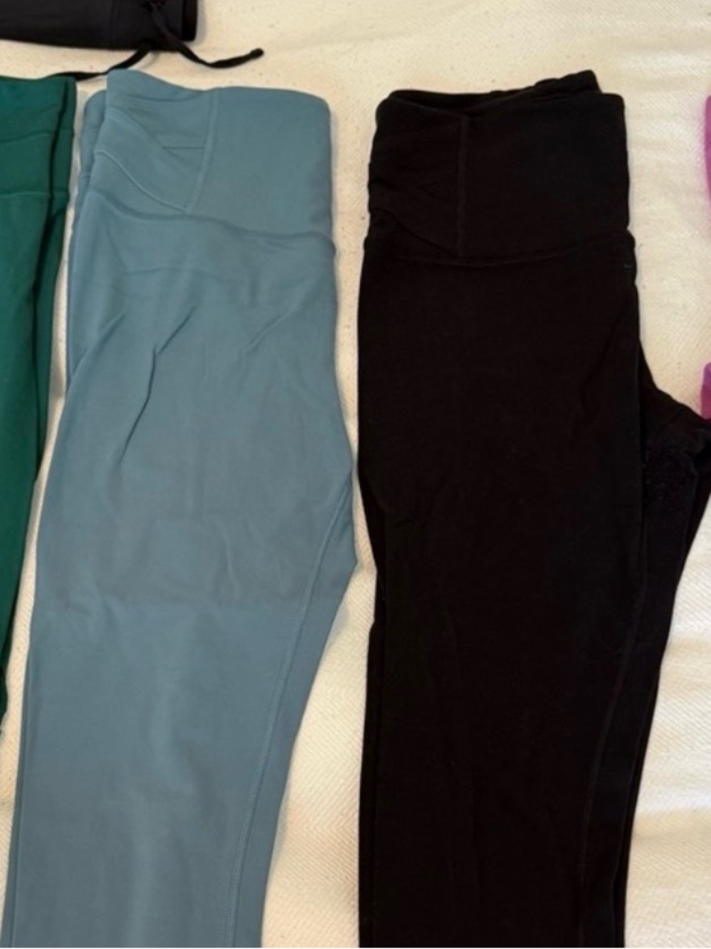 Lot of 2 Athleta Elation Pants with Criss Cross Detail | Medium Tall